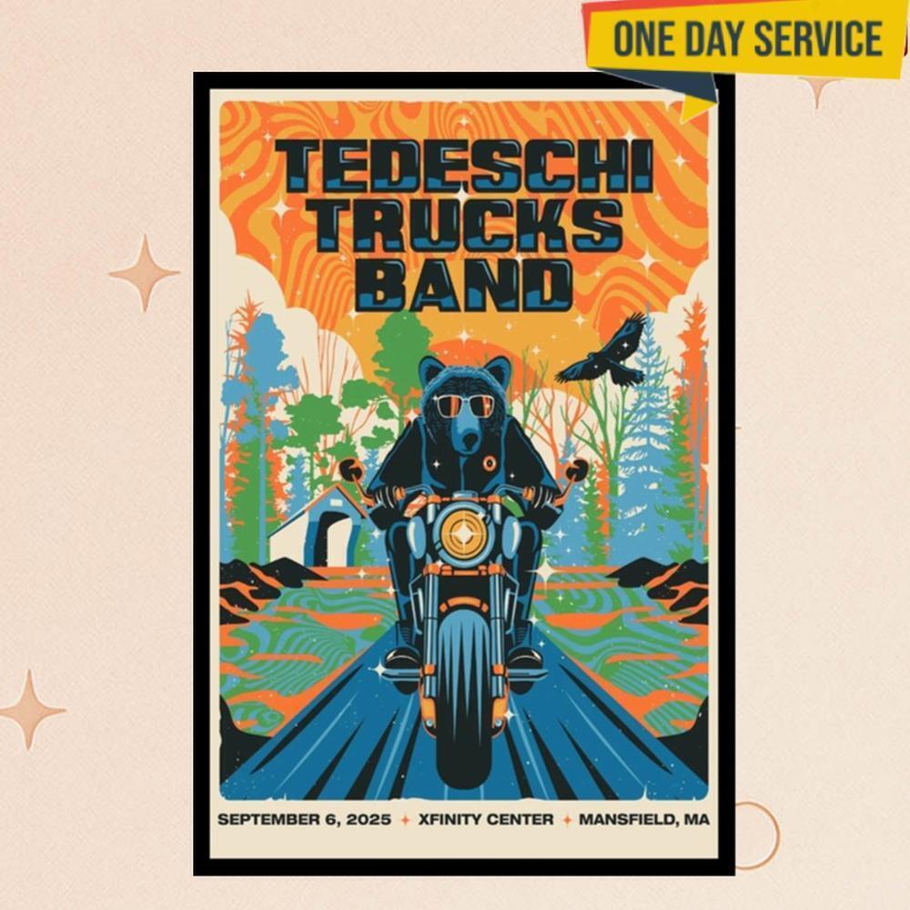 Tedeschi Trucks Band Massachusetts 2025 Concert Poster